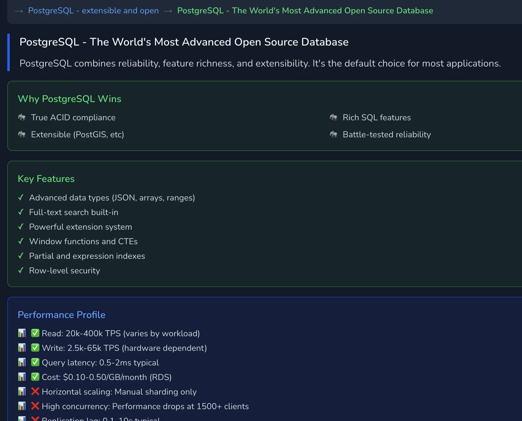 Screenshot of Database Decision Tree project